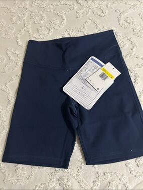 Jordan Women's Navy High-Waist Bike Shorts